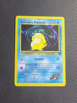 Pokemon TCG Sabrina's Psyduck Gym Challenge 99 Unlimited Common NM Ken Sugimori - Image 1