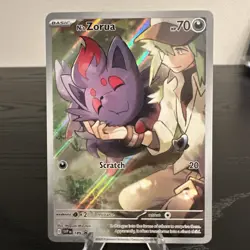 Pokemon N’s Zorua Full Art Promo 189 Scarlet And Violet Promo - Image 1