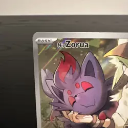 Pokemon N’s Zorua Full Art Promo 189 Scarlet And Violet Promo - Image 2
