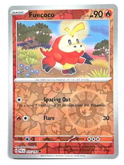 Fuecoco 035/193 Reverse Holo Common Paldea Evolved Pokemon Near Mint NM - Image 1