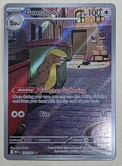 Pokemon TCG Gumshoos Illustration Rare #153/132 Mega Evolutions NM/M - Image 1