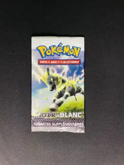 Booster Carte Pokemon NB Noir & Blanc De Base VIDE Zeblitz PARFAITEMENT OUVERT - Image 1