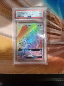 Pokemon Forbidden Light Secret Rare Zygarde Gx #136 Psa 9 - Image 1