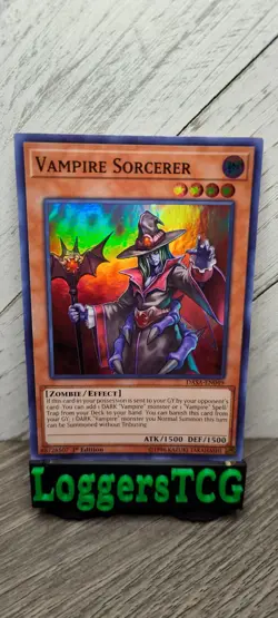 Yu-Gi-Oh! Vampire Sorcerer / DASA EN049 1st Edition LP - Image 1