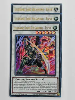 Yu Gi Oh - 3x MP25-EN247 Legendary Lord Six Samurai - Enishi - Ultra Rare - Image 1