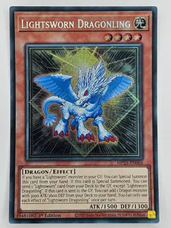 Yu Gi Oh - MP25-EN066 Lightsworn Dragonling - Prismatic Secret Rare - Image 1