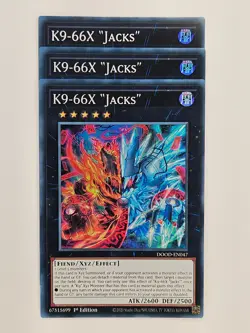 Yu Gi Oh - 3x DOOD-EN047 K9-66X Jacks - Super Rare - Image 1