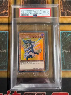 Yugioh PSA 10 GEM MINT Dark Magician Girl LART-EN019 Lost Art Promo Sealed - Image 1