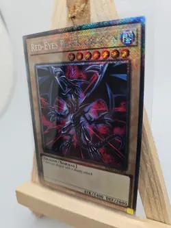 Yu-Gi-Oh Red Eyes Black Dragon 1st Edition Platinum Secret Rare RA03-EN081 NM - Image 3