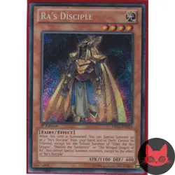 Yugioh Ra's Disciple DRLG-EN024 Secret Rare 1st Edition LP - Image 1