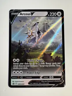Arceus V Pokemon Card - Trinity Charge & Power Edge Abilities - Image 1