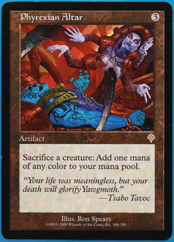 Phyrexian Altar Invasion NM Artifact Rare MAGIC MTG CARD (ID# 504165) ABUGames - Image 1