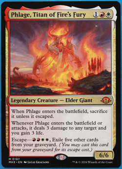 Phlage, Titan of Fire's Fury Modern Horizons 3 NM CARD (504162) ABUGames - Image 1