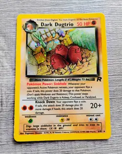 Pokemon Dark Dugtrio Team Rocket Holo Card 6/82 Rare - Image 3