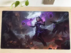 MTG Lilliana Table Playmat TCG CCG Play Pad Trading Card Game Mat Mousepad & Bag - Image 1