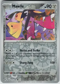Pokemon Mawile 112/162 SV05: Temporal Forces NM Reverse Holo card - Image 1