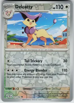 Pokemon Delcatty 131/162 SV05: Temporal Forces NM Reverse Holo card - Image 1