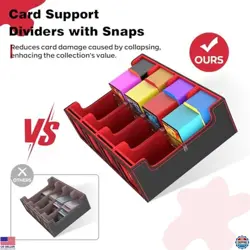 BORISI 3000+ Card Storage Box for MTG & Yu-Gi-Oh - Commander Deck Organizer, - Image 4