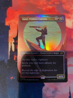 MTG Edge of Eternities Sami Wildcat Captain Borderless Foil - Image 1