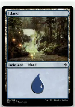 Island (256) L Throne of Eldraine - MTG - Buy10 Get10 Free - Image 1