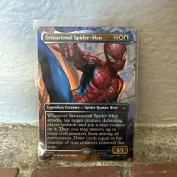 MTG Marvel's Spider-Man SENSATIONAL SPIDER-MAN Borderless Rare #0025 - Image 1