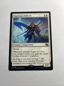 Righteous Valkyrie - Foundations Jumpstart MTG Plus Bonus Rare!!! - Image 1