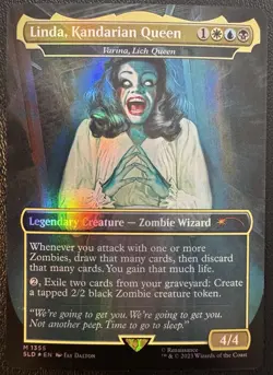 Linda, Kandarian Queen Varina, Lich Queen MTG Secret Lair Drop Foil LP - Image 1