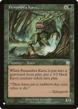 Penumbra Kavu - Light Play MTG The List - Image 1