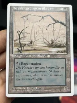 German Misprint Drudge Skeletons Swamp With Regenerate • LP • Mtg (2031) - Image 1