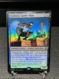 Symbiote Spider-Man FOIL MTG R Marvel's Spider-Man 156 NM - Image 1