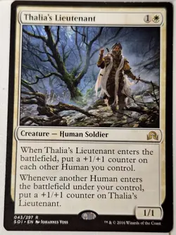 Thalia's Lieutenant - Shadows Over Innistrad - Magic the Gathering MTG Nice! - Image 1