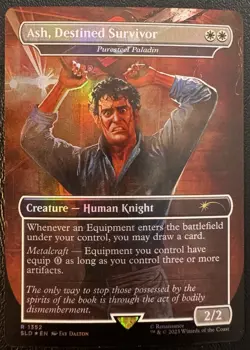 Ash, Destined Survivor Puresteel Paladin MTG Secret Lair Drop Foil LP - Image 1