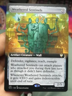 Weathered Sentinels • Extended Art • Streets of New Capenna • NM • MTG (2124) - Image 1