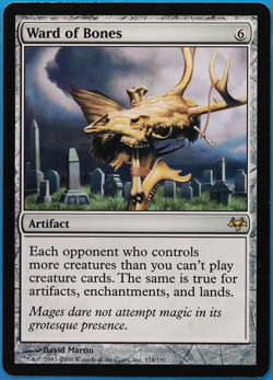 Ward of Bones Eventide NM Artifact Rare MAGIC MTG CARD (ID# 504374) ABUGames - Image 1