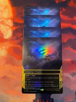 MTG Edge of Eternities Sunken Citadel Borderless x 4, One Foil - Image 1