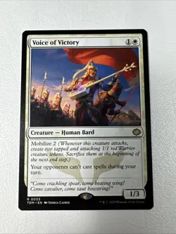 Voice of Victory - Regular Rare #33 NM/MINT (Pack Fresh) Tarkir: Dragonstorm MTG - Image 1