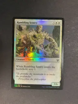 Rumbling Sentry - Foil - Theros Beyond Death - Magic the Gathering - MTG - Image 1