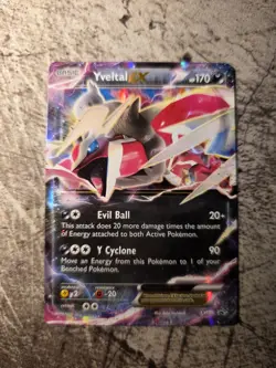 Yveltal EX XY150 Promo Black Star Holo Rare Pokemon Card LP+ - Image 1