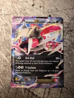 Yveltal EX XY150 Promo Black Star Holo Rare Pokemon Card LP+ - Image 2