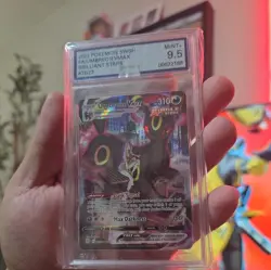 Pokemon SWSH Brilliant Stars Umbreon VMAX TG23/TG30 AGS Mint+ 9.5 Holo Rare 2022 - Image 4