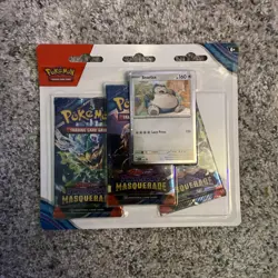 Pokemon Scarlet & Violet: Twilight Masquerade 3-Pack Booster Blister - Snorlax - Image 1