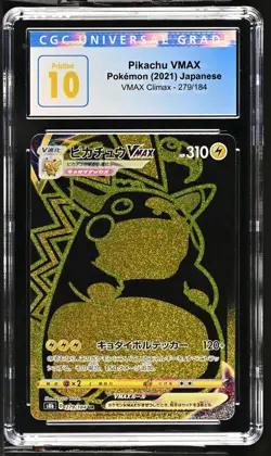 Pikachu VMAX 2021 Pokemon VMAX Climax #279/184 Japanese Ultra Rare CGC 10 - Image 1