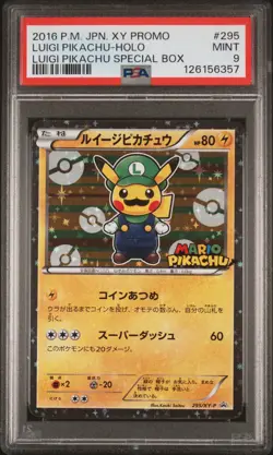 Luigi Pikachu 2016 Pokemon Japanese Xy Promo #295 Japanese PSA 9 - Image 1