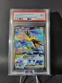 2023 Pokemon Mew EN Special Illustration Rare #202 Zapdos ex PSA 9 MINT - Image 1