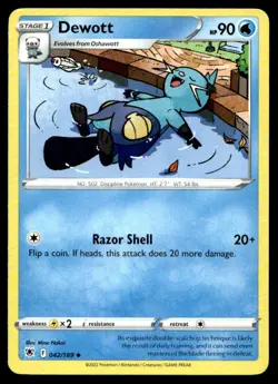 Dewott SWSH10: Astral Radiance 042/189 LP Pokemon TCG | Buy10 Get10 Free - Image 1