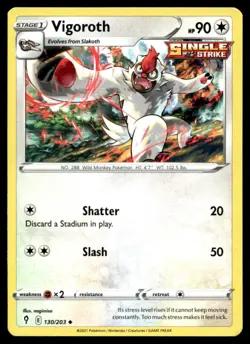 Vigoroth SWSH07: Evolving Skies 130/203 LP Pokemon TCG | Buy10 Get10 Free - Image 1