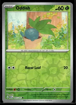 Oddish SV: Scarlet & Violet 151 043/165 LP Pokemon TCG | Buy10 Get10 Free - Image 1