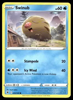 Swinub SWSH10: Astral Radiance 031/189 LP Pokemon TCG | Buy10 Get10 Free - Image 1