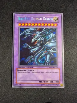Yugioh - Blue-Eyes Ultimate Dragon RP01-EN000 Limited Edition Secret Rare LP - Image 1