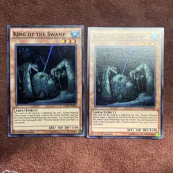 Yugioh! King of the Swamp FUEN-EN040 1st Ed. NM. Super rare x 2 - Image 1